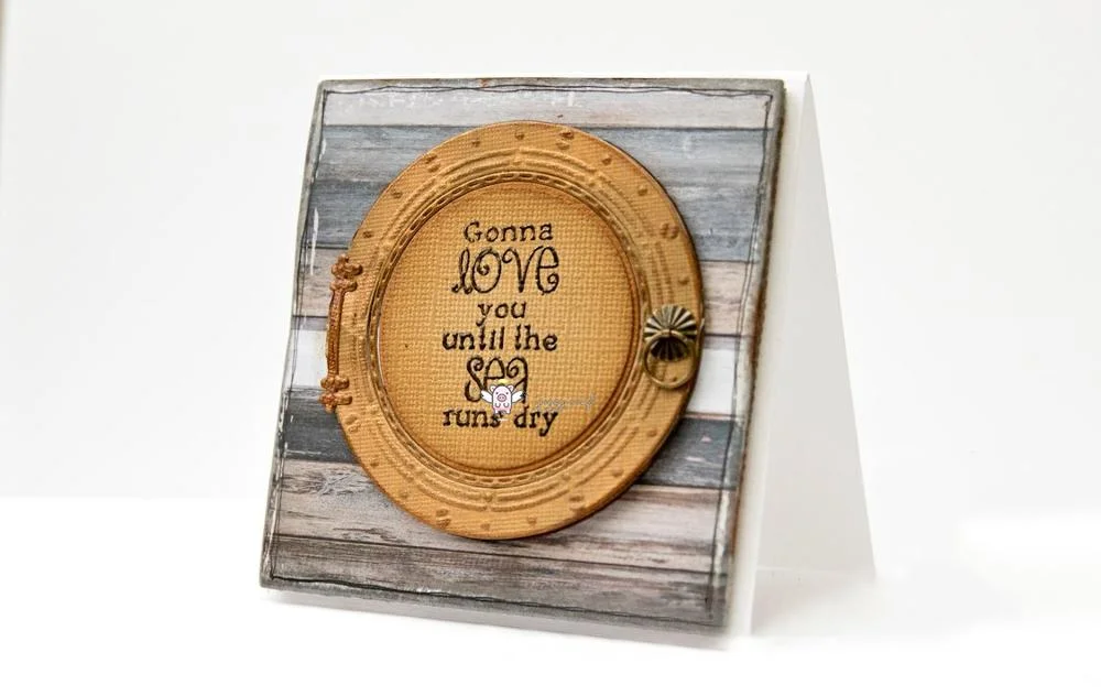 Piggy Craft metal cutting dies cut die mold Ship round window Scrapbook paper craft knife mould blade punch stencils dies