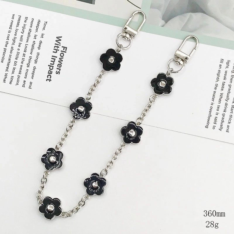Lady Flower Alloy Chain Mobile Phone Chain
