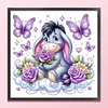 (Stamped/Counted) Eeyore Holding Flowers-11CT Cross Stitch 50*50cm