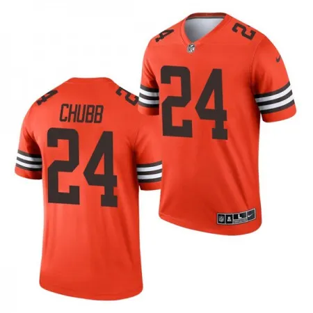 Men's Cleveland Browns #24 Nick Chubb Orange Inverted Legend Stitched Football Jersey