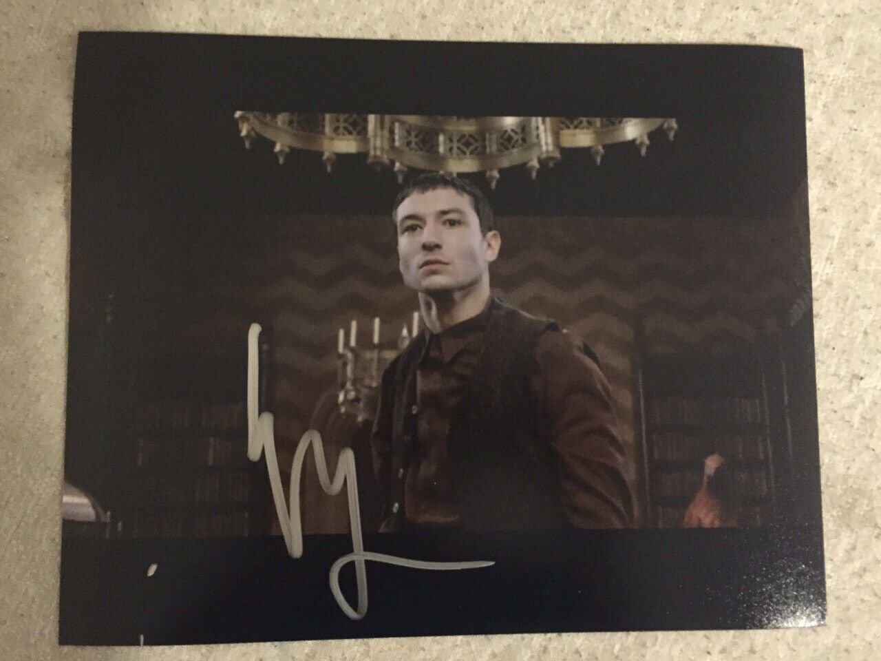 Ezra Miller Signed Autographed 8x10 Photo Poster painting FANTASTIC BEASTS Credence Barebone COA