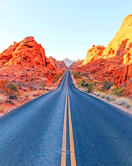 

Nevada Desert Road – Paint By Numbers - 40*50CM, 501 Original