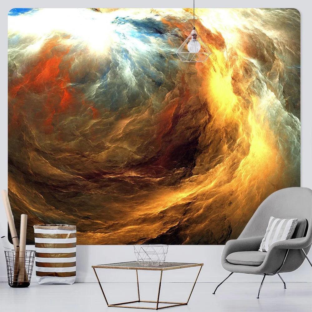 Nigikala color cloud home decoration art tapestry bohemian decoration yoga mat hippie travel mattress large size background wall