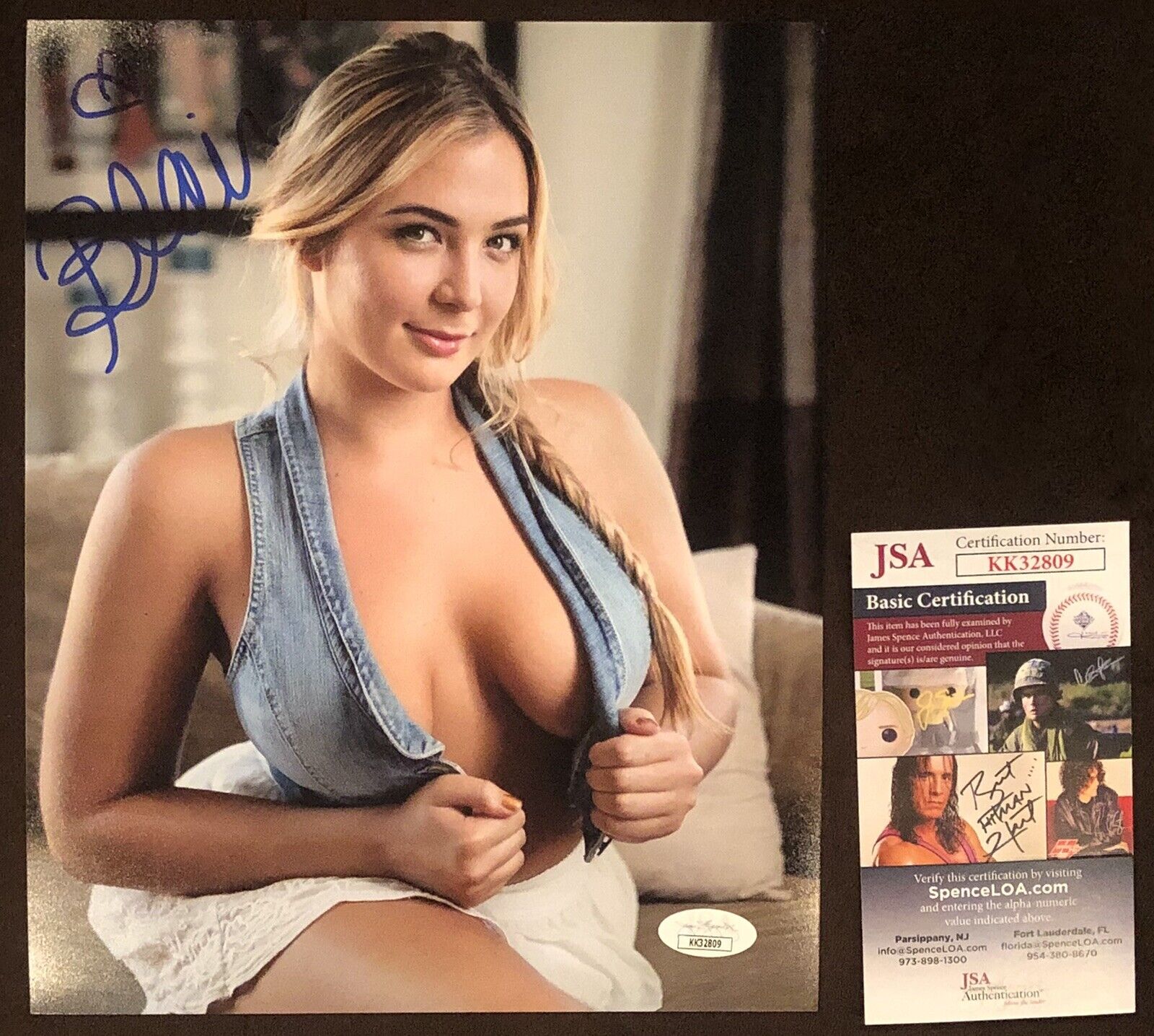 Blair Williams Signed 8x10 Photo Poster painting ADULT STAR AUTOGRAPH Penthouse JSA Rare