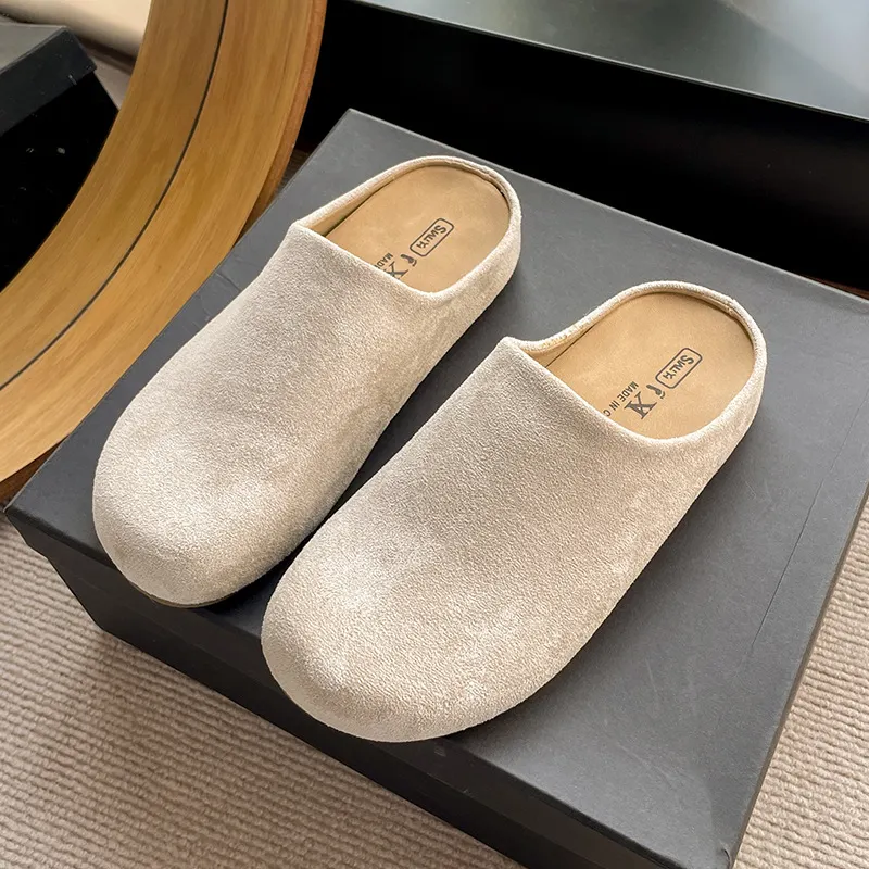 Yyvonne Slippers Women Wear 2025 Spring Explosion Of Thick Soles Of Lazy Shoes Retro Bag Head Half Slippers