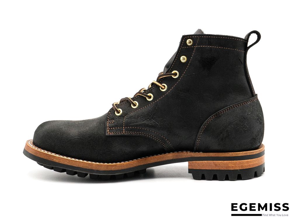 Cow Split Leather Men Boots Comfortable Boots Men Footwear Rubber Ankle Boots Men's Shoes | EGEMISS