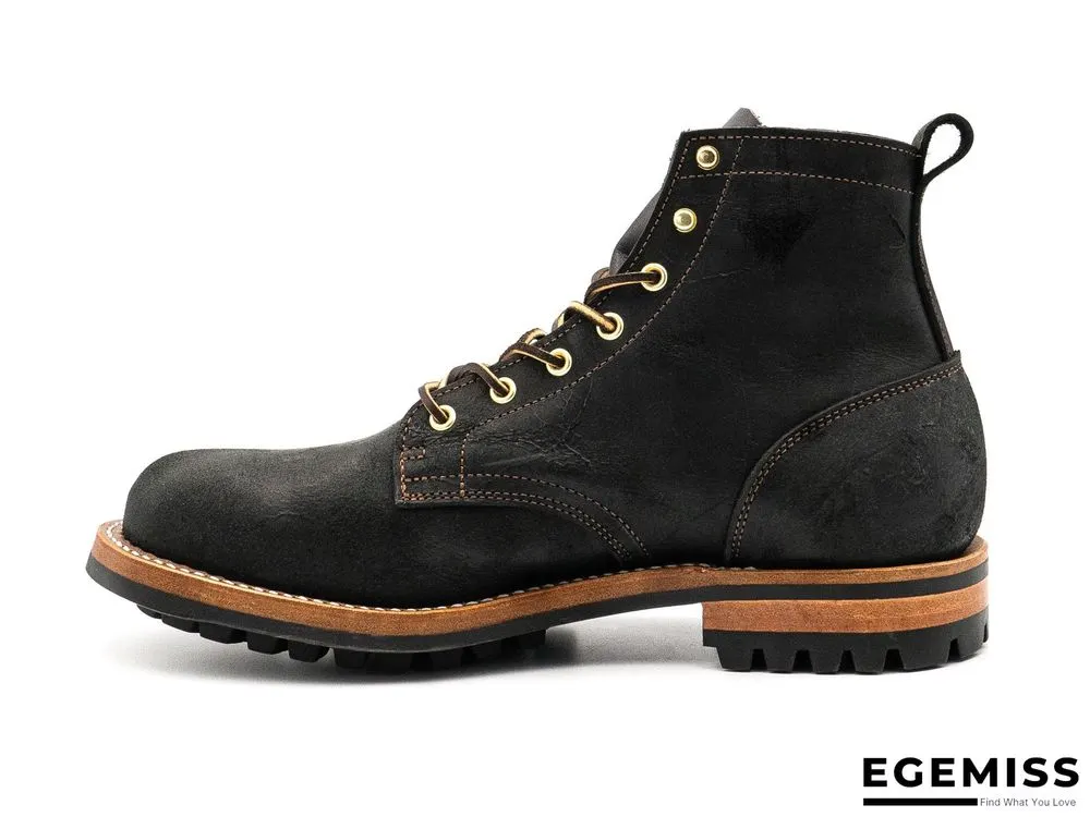 Cow Split Leather Men Boots Comfortable Boots Men Footwear Rubber Ankle Boots Men's Shoes | EGEMISS
