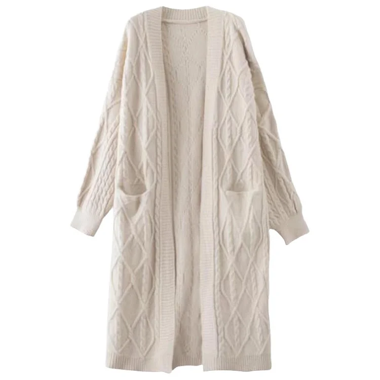 Loose Thickened Solid Color Long Sleeve Coat