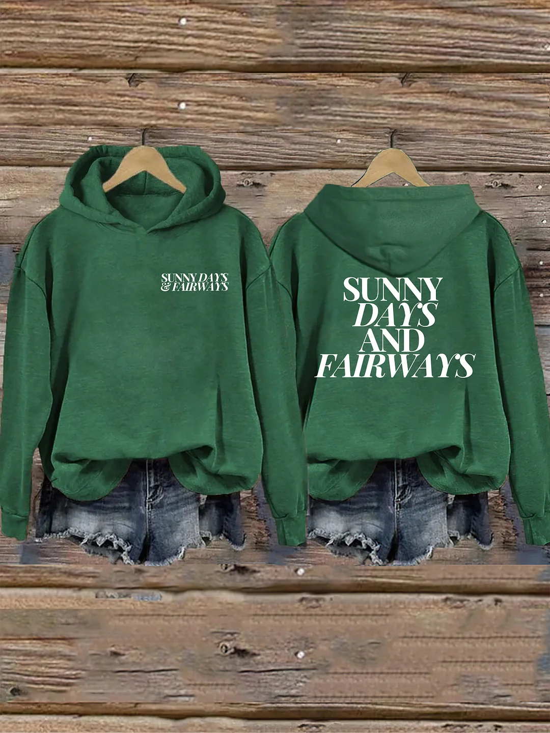 Sunny Days And Fairways Golf Hoodie