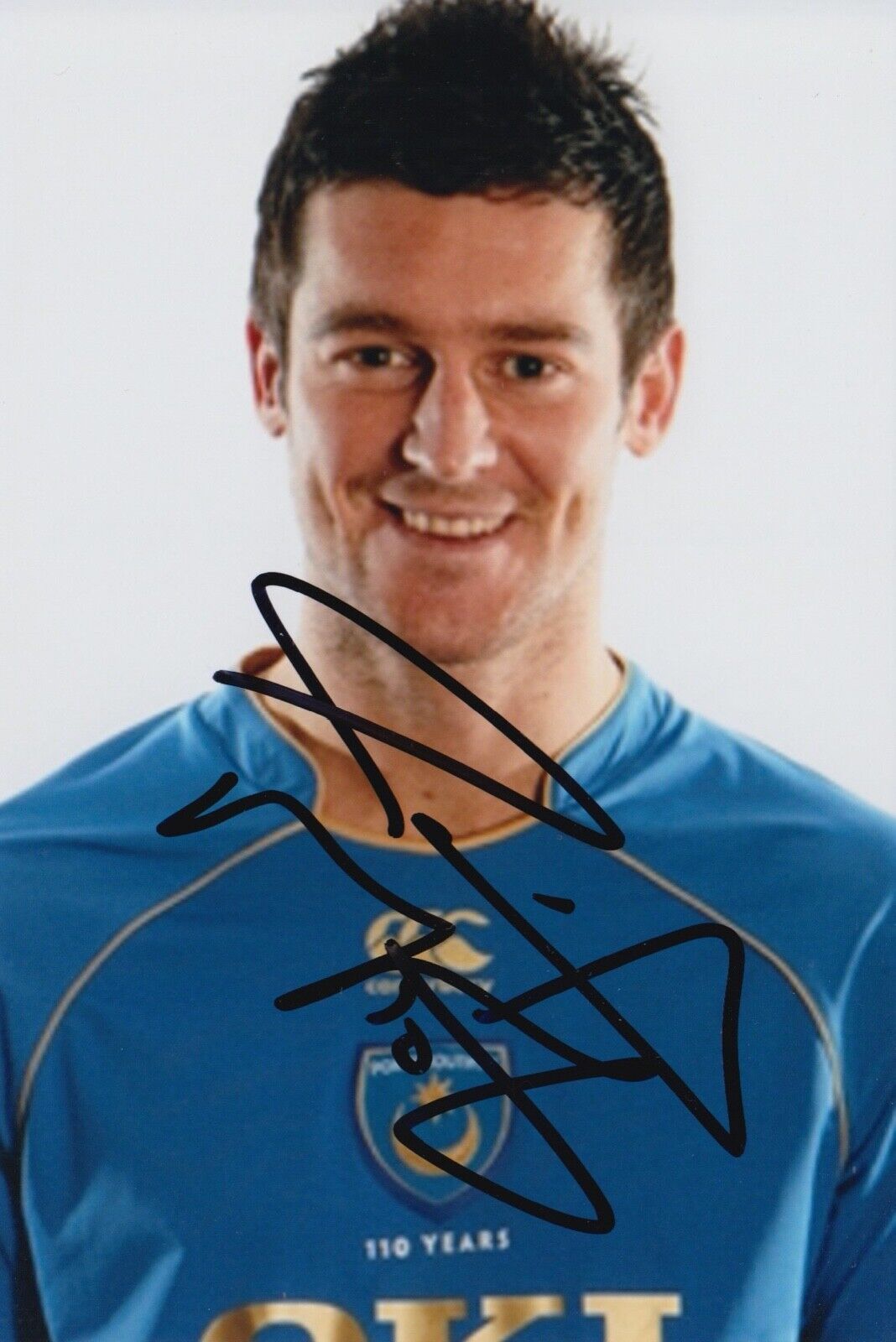 DAVID NUGENT HAND SIGNED 6X4 Photo Poster painting - FOOTBALL AUTOGRAPH - PORTSMOUTH.