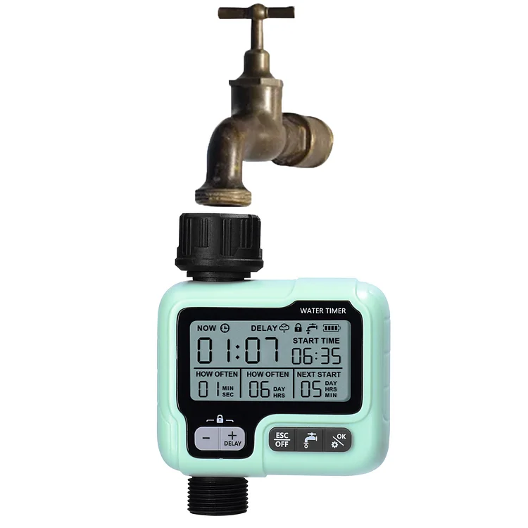 Intelligent Water Sprinkler Timer for Garden Hose