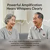 BT 5.4 Lapel-Clip Neckband Earbuds TYPE-C Rechargeable Sound Amplifiers Headphones Lightweigth Hearing Aids Earphones for Sport/Cycling/Travel/Live Streaming/Sleep