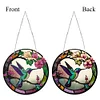 DIY Crystal Diamond Painting Double Sided Effect  Hamminbird Pendant Home Garden Hanging Kit