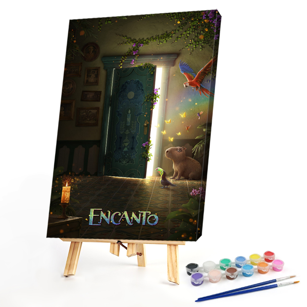 

40*60CM - Paint By Numbers - Wizardry House (Big Size), 501 Original