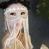 Lace Retro Elegant Tassel Face Covering Masquerade Halloween Party Decoration