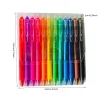 Lot de 12 stylos &agrave; encre gel effa&ccedil;ables et r&eacute;tractables