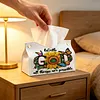 Diamond Painting PU Sunflower Saying Tissue Box Tissue Holder