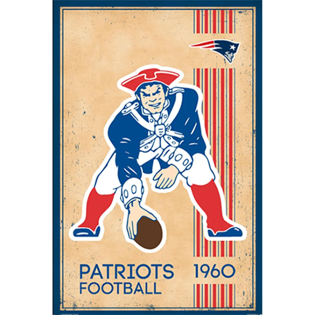 Diamond Painting - Full Round Drill - New England Patriots(Canvas|30*45cm)