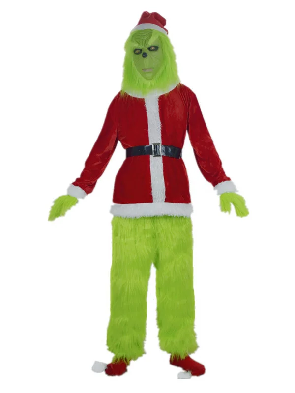 Christmas Green Monster Costume Adult Suit Sets