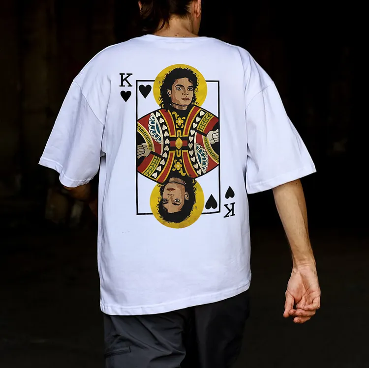 King of Hearts Pop Printed Men's T-shirt