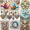 Oiseau-Peinture sp&eacute;ciale partielle au diamant-30 * 30cm