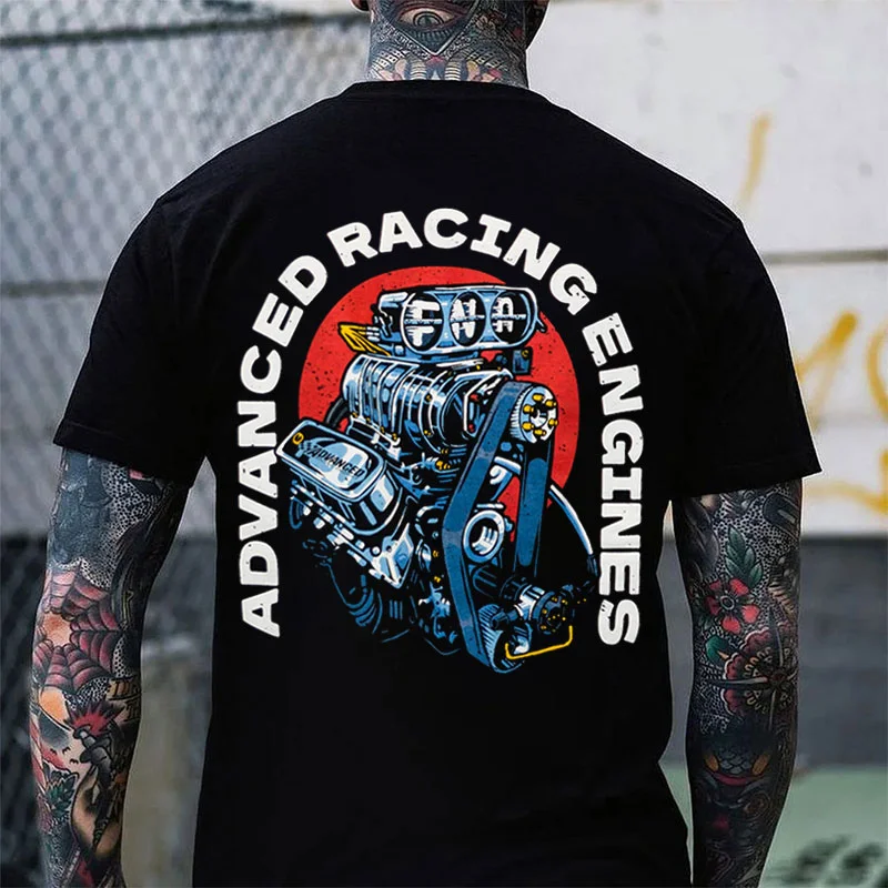 ADVANCED RACING ENGINES Engine Print Men's T-shirt