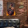 Pin up girl - Panneaux en &eacute;tain m&eacute;tallique(30*40cm)