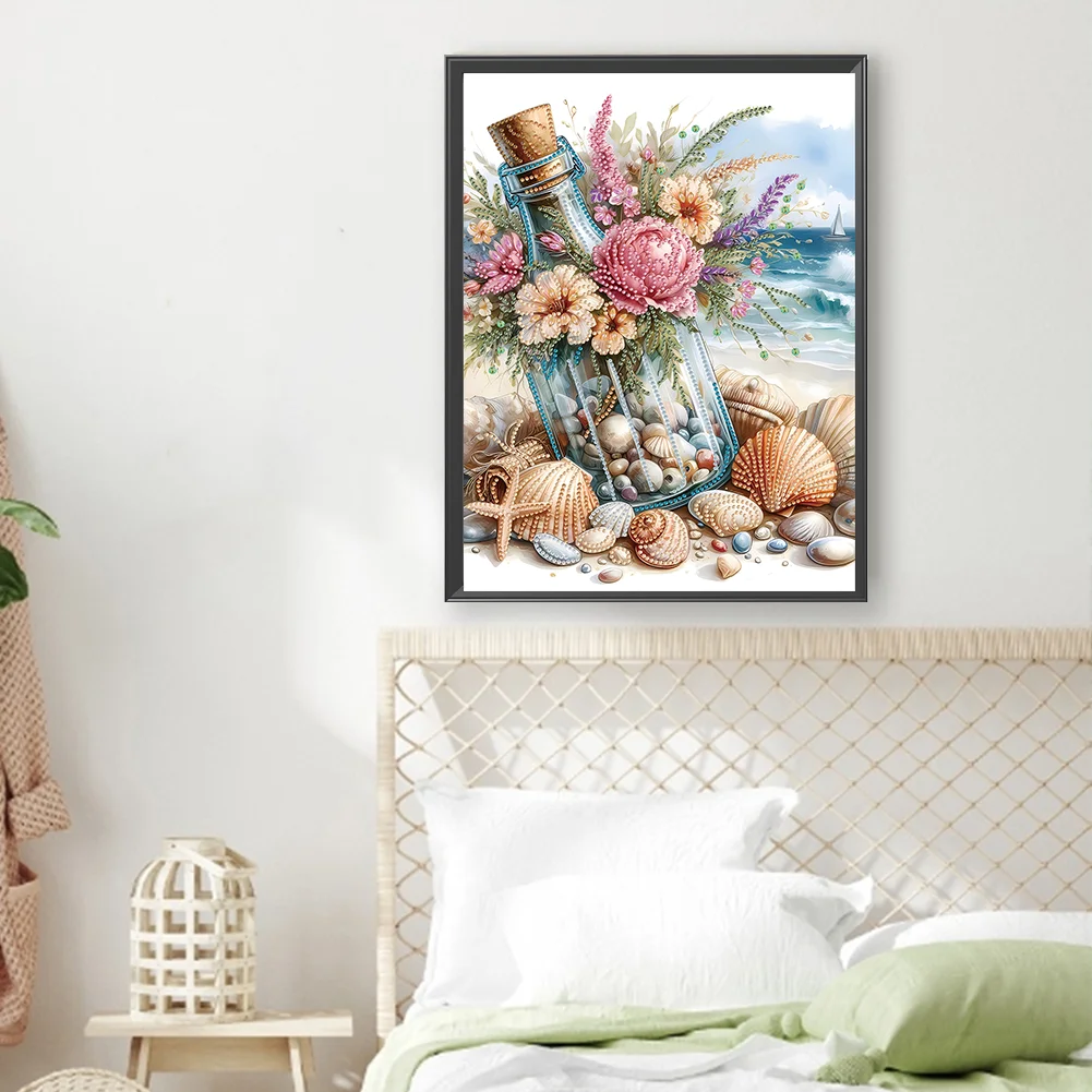 Diamond Painting - Partial Special Shaped Drill - Seashell(Canvas|30*40cm)