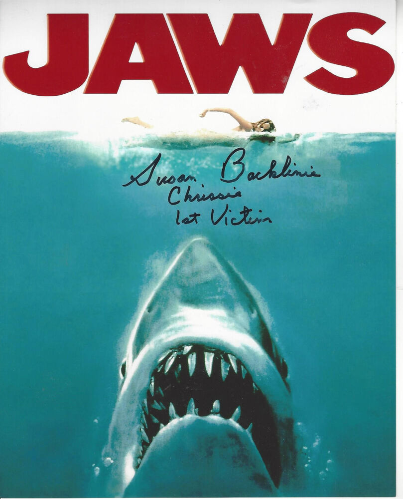 JAWS 1st Victim  autographed 8x10 Photo Poster painting (Chrissie) and 1st victim  added to pic