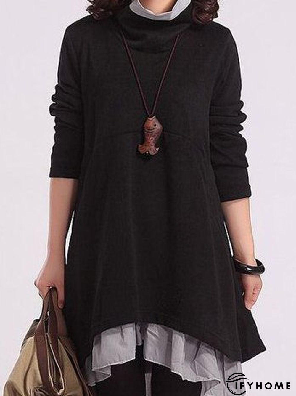 Vintage Fashion long sleeve dress | IFYHOME