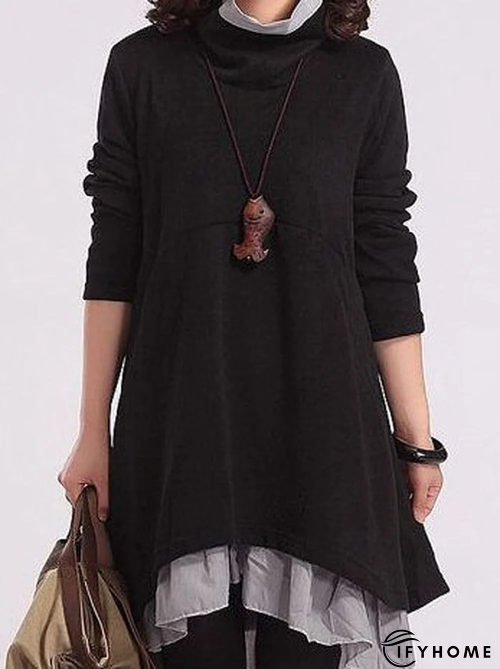 Vintage Fashion long sleeve dress | IFYHOME