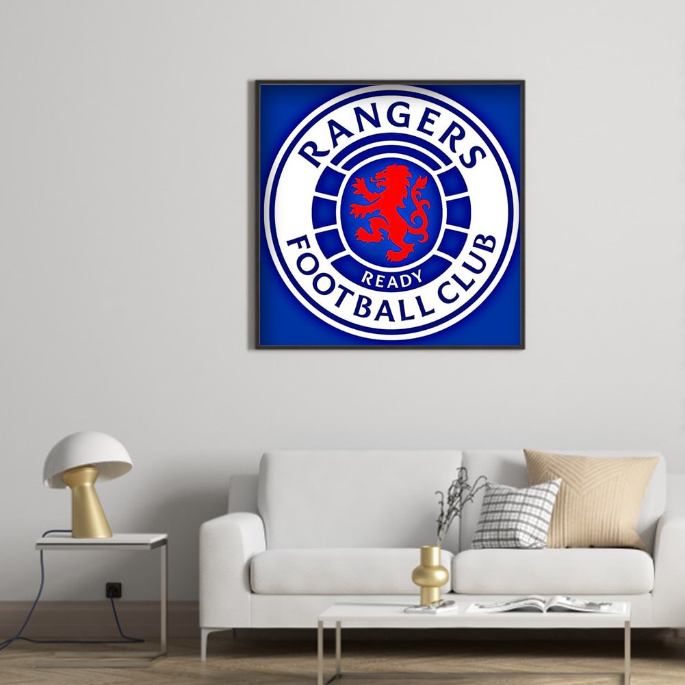 Glasgow Rangers Football Club Logo-Full Round Diamond Painting 30*30cm