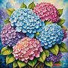 (PDF Pattern) Hydrangea Flower 11CT PDF Cross Stitch Pattern Instant Digital Download Counted Printable 15.75x15.75inch