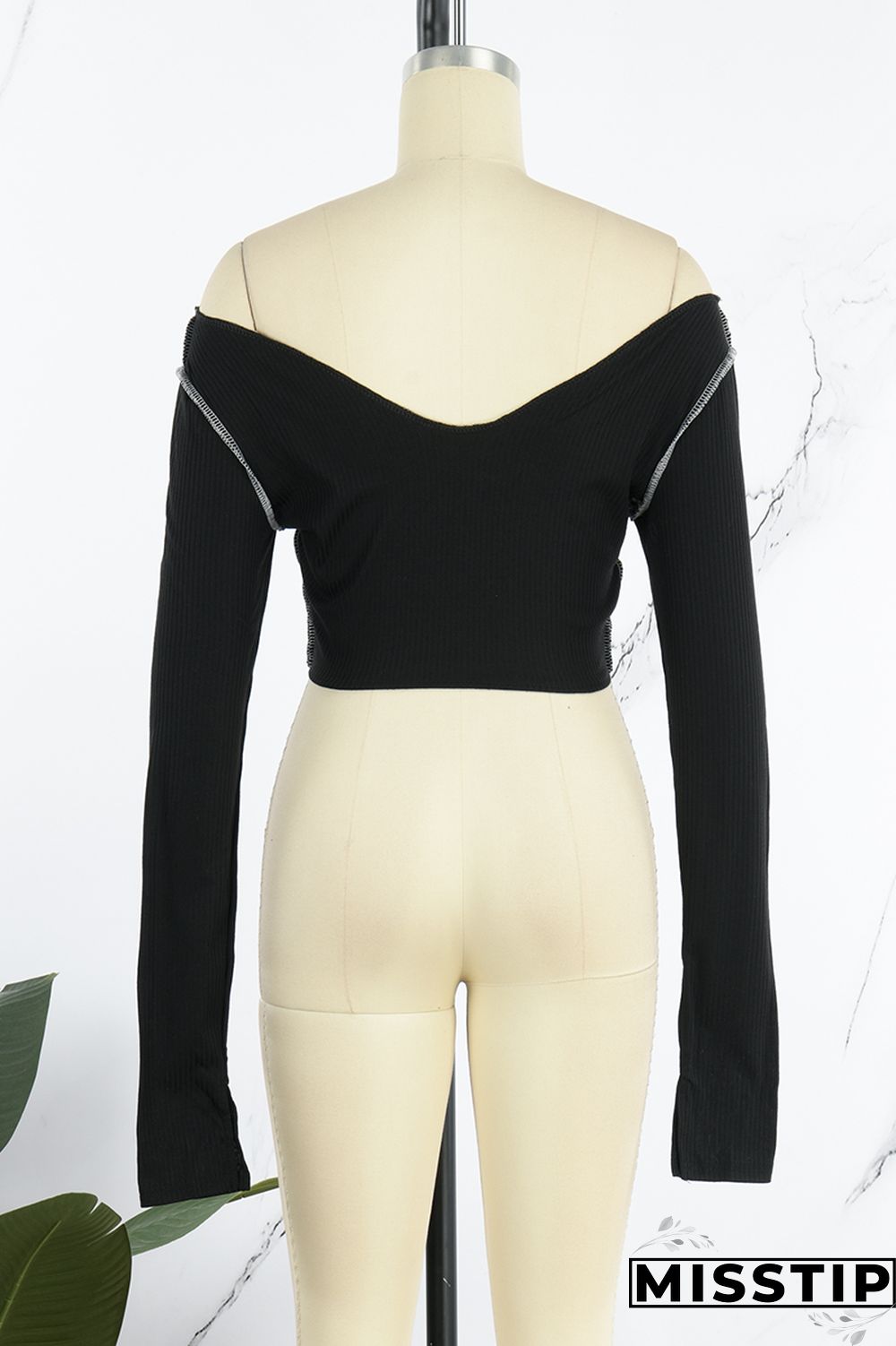Orange Sexy Casual Solid Backless V Neck Tops