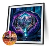 Diamond Painting-5D Full Round Drill Amethyst Flower Tree(40x40cm)
