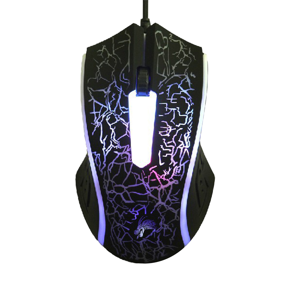 

X5 3 Buttons USB Wired Lighting Mouse Optical Ergonomic Office Gaming Mice, 501 Original