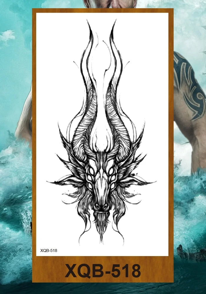 Hot Sale Temporary Tattoos Stickers Night Demon Sword Snake Men Women Girl Flower Arm Body Leg Chest Fake Tatoo Waterproof DIY