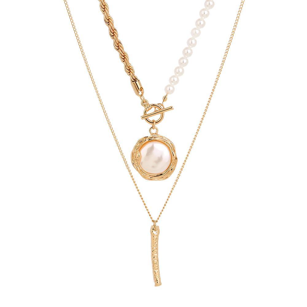 Fashion Pearl Stitching OT Buckle Necklace | Oxredo Shop Ramadan Sale