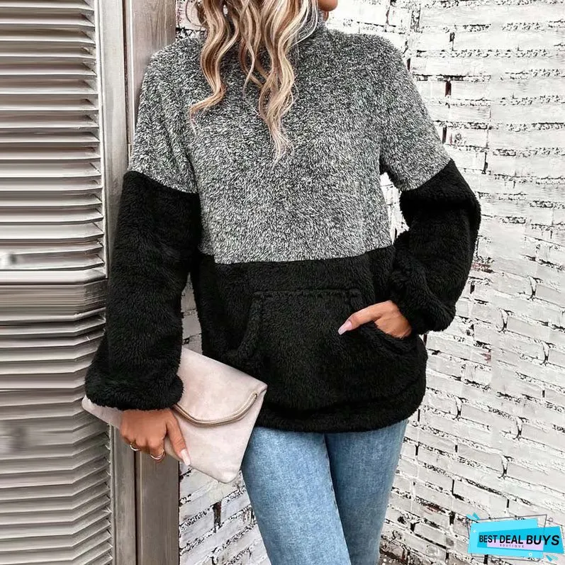 Colour Block Casual Sweatshirt