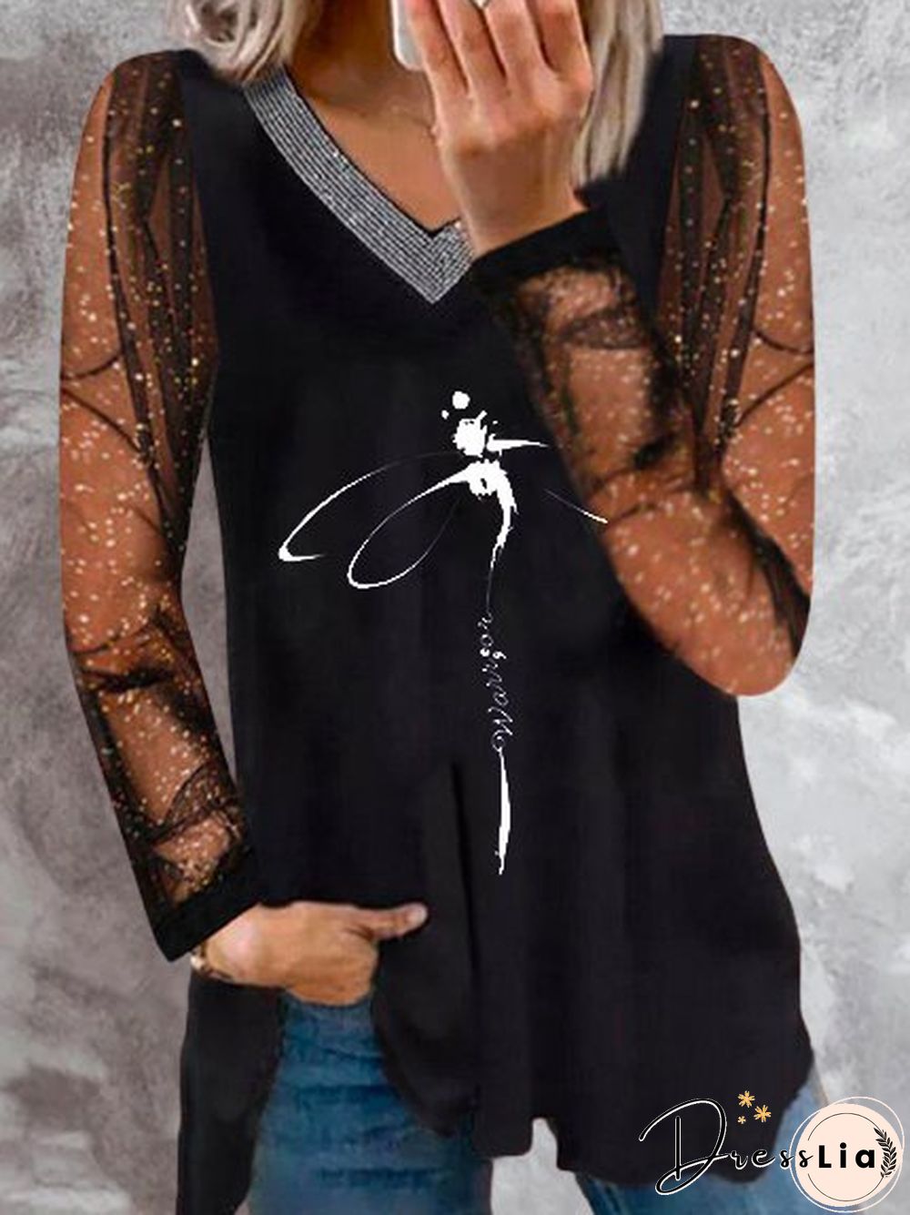 Cotton Blends Casual Loosen Tops