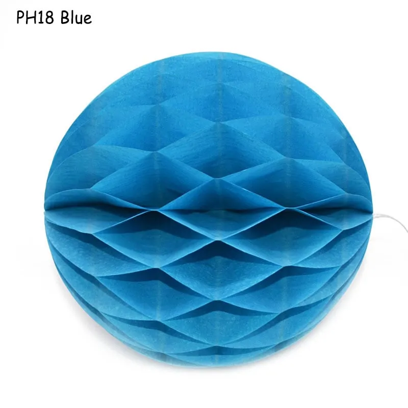 1Pcs 2 -12 Chinese Round Hanging Paper Honeycomb Flowers Balls Crafts Party Wedding Home DIY Decoration Paper Lantern Pompom