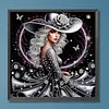 Special Shape Rhinestone Diamond Painting Kit(Silver Hat Butterfly Girl)