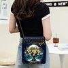 (US Local)Bucket Calf Diamond Painting Shopping Bag Diamond Art Shoulder Bag Commuting Bag Kits