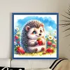 Hedgehog-Partial 11CT Stamped Cross Stitch Bead Embroidery 36*36cm/14.17*14.17in tapestrymarket