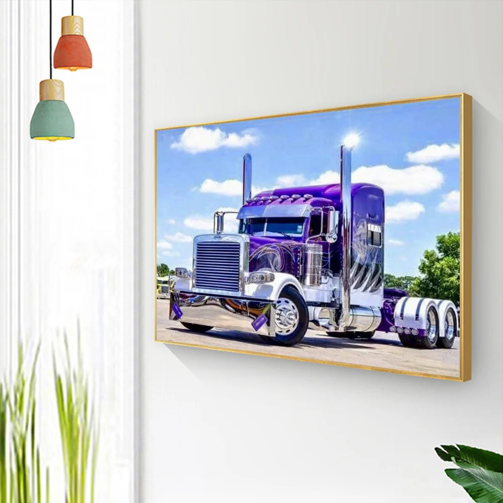 Diamond Painting - Full Round Drill - Vehicle in Farm