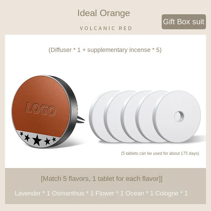 Car air vent premium leather aromatherapy box (2PCS)