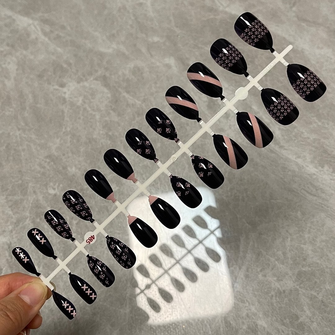 Short False Nails Press On Nails Top Forms for Nails Coffin Nail Tips Nails Fake Manicure Reusable False Nails With Glue