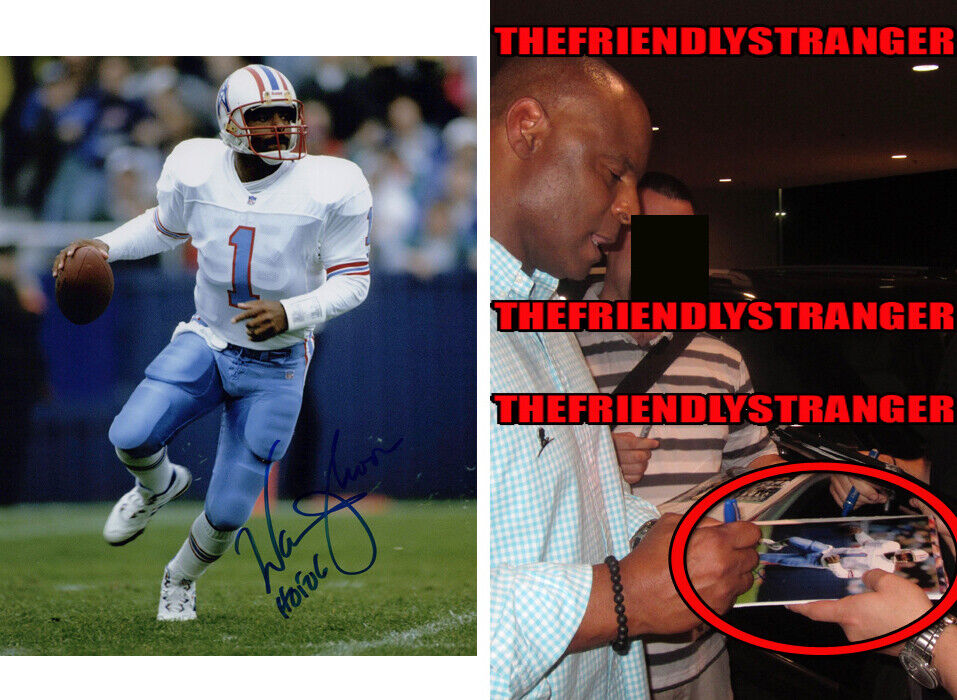 WARREN MOON signed HOUSTON OILERS