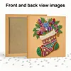 Christmas Stockings Framed Pearl Painting Kit 25x25cm for Adults