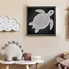 DIY Pearl Painting Turtle for Home Wall Decor(25x25cm)